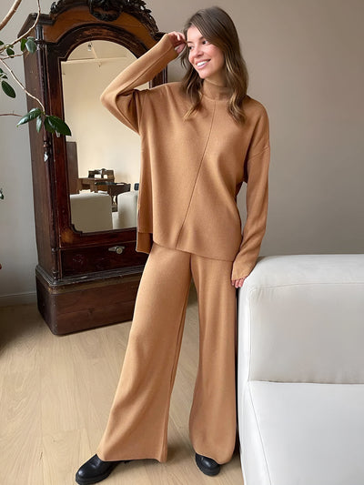 Loose Casual Sweater & Soft Pant 2 Piece Lounge Set