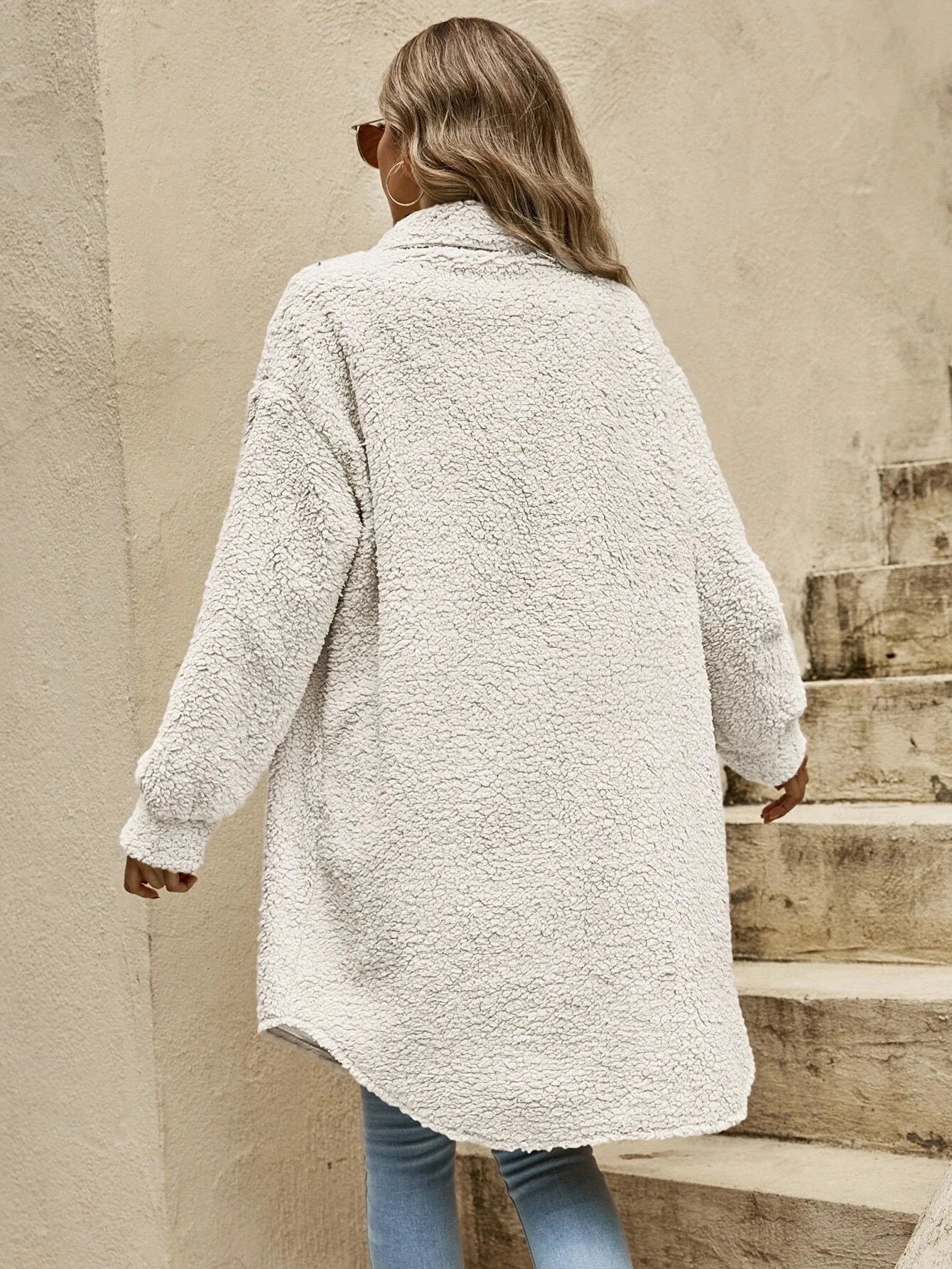 Haley™ | Lös, Avslappnad Cardigan Kontorsrock