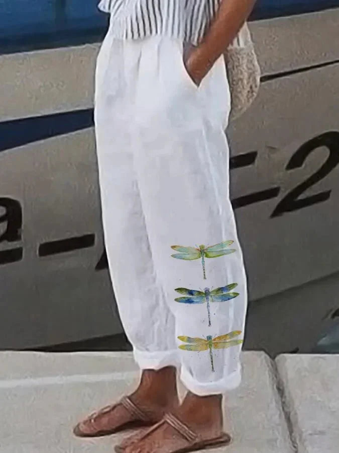 Elinor™ | Drakmönstrade Byxor