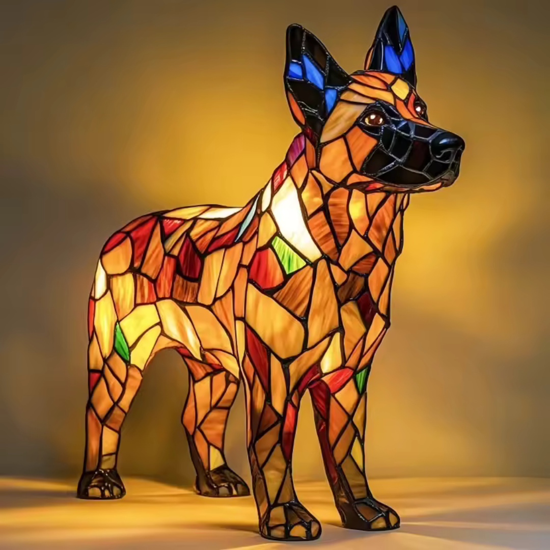 Ljusande hund – Handgjord lampa fylld av kärlek och minnen