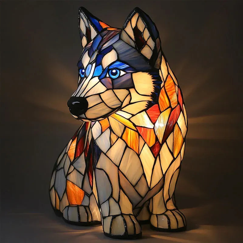Ljusande hund – Handgjord lampa fylld av kärlek och minnen
