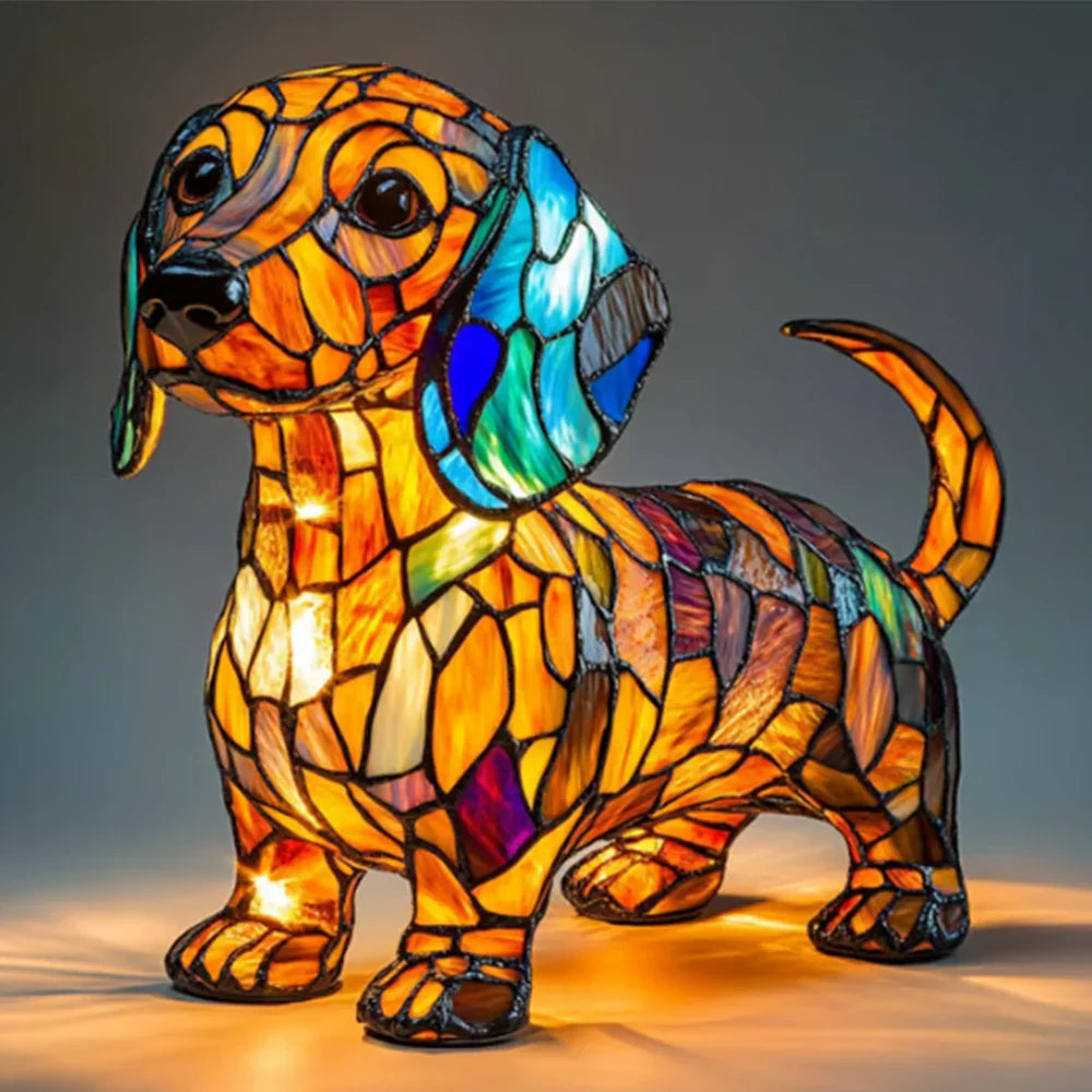 Ljusande hund – Handgjord lampa fylld av kärlek och minnen