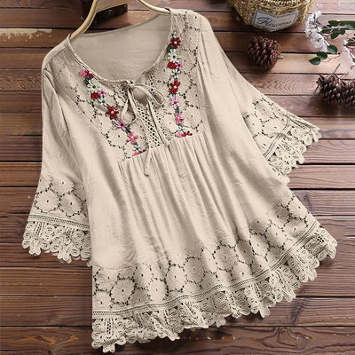 Maisie – Boho Embroidered Blouse