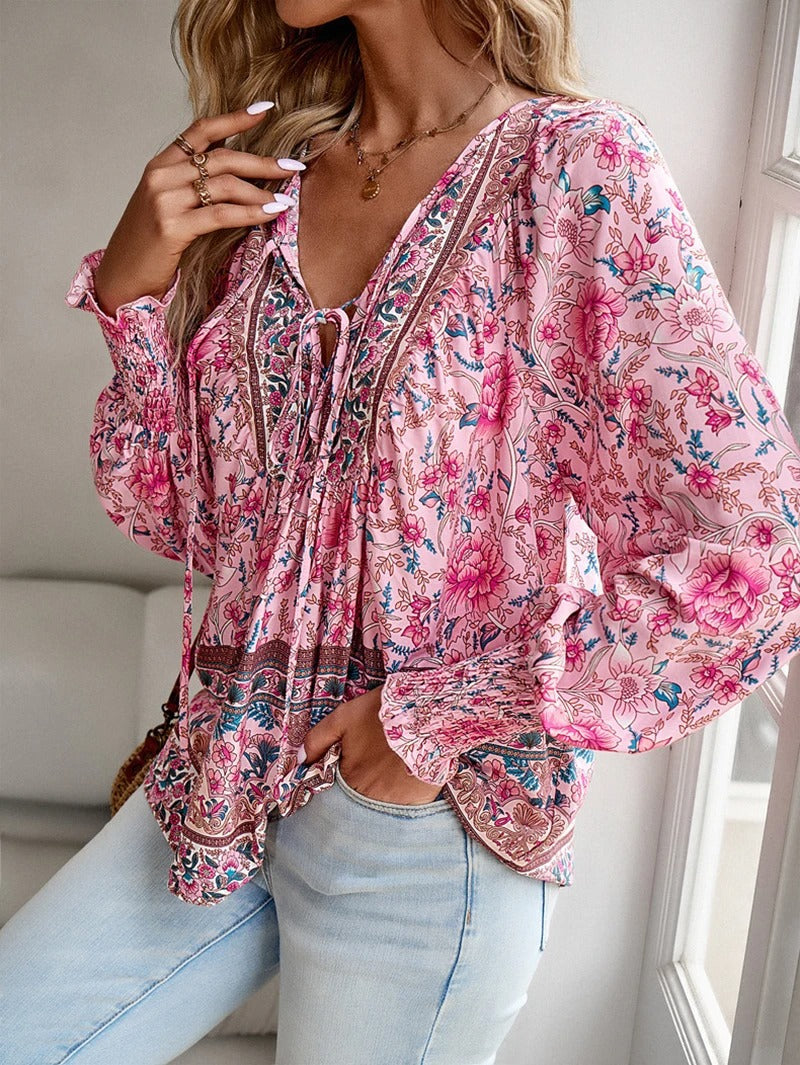 Cassidy – Boho Peasant Blouse