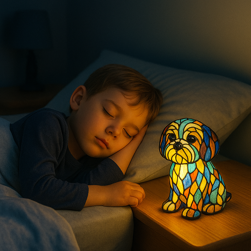 Ljusande hund – Handgjord lampa fylld av kärlek och minnen